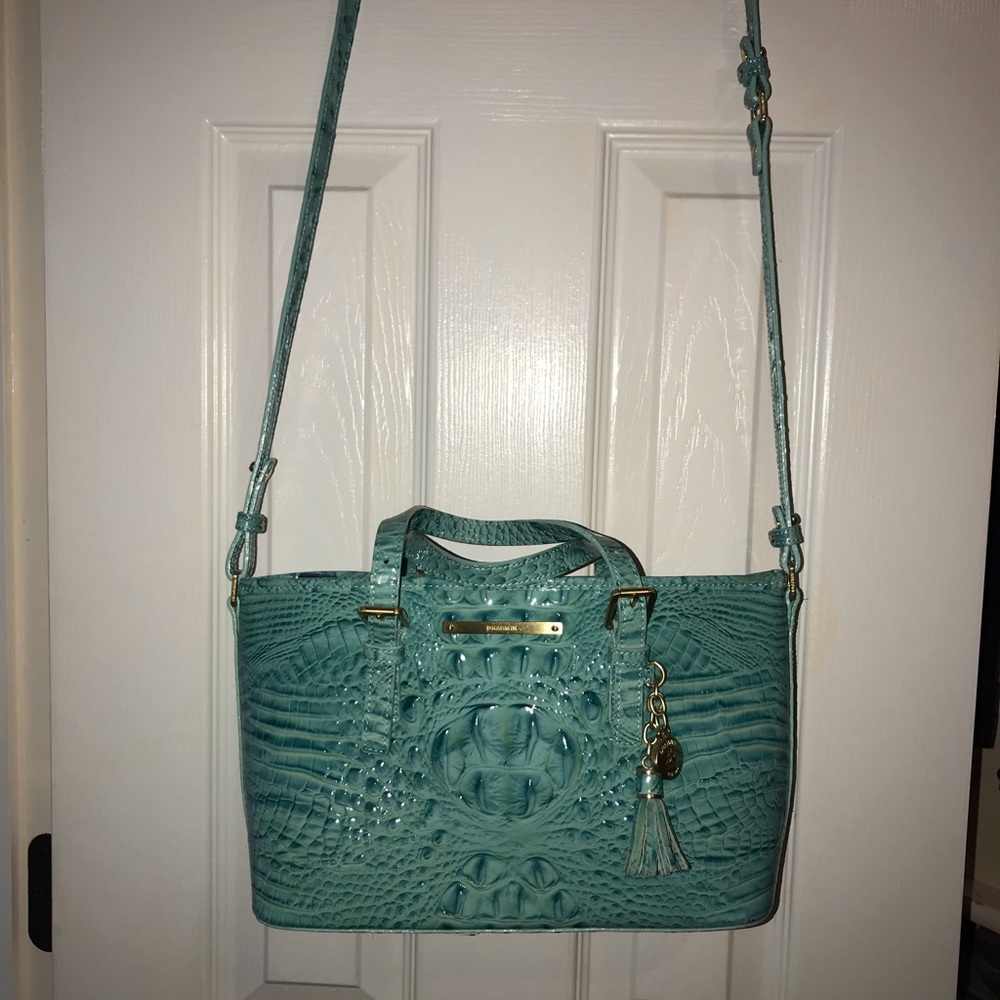 Brahmin Turquoise Mini Asher